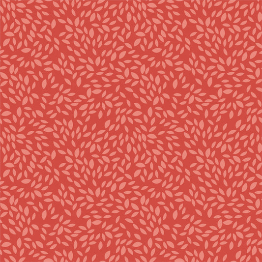 Sweet Bee Designs - True North - Leaves on Red