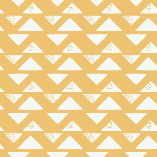 Sweet Bee Designs - True North - Triangles on Yellow