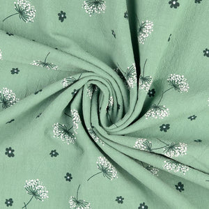 Pigment Printed Vintage Cotton - Green