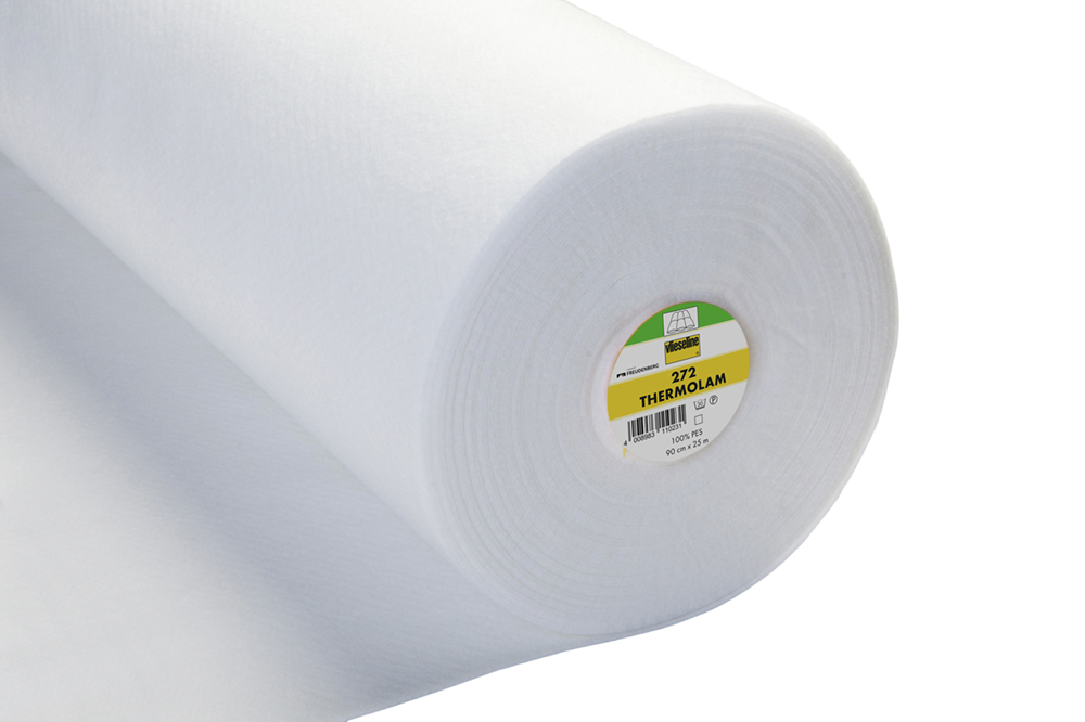 Thermolam Compressed Fleece Sew-In: 90cm: White