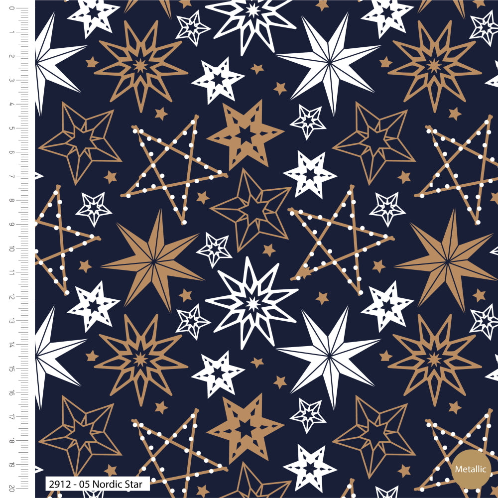 Starry Night Glitter Nordic Star