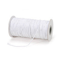 Hat Elastic - White - 1mm