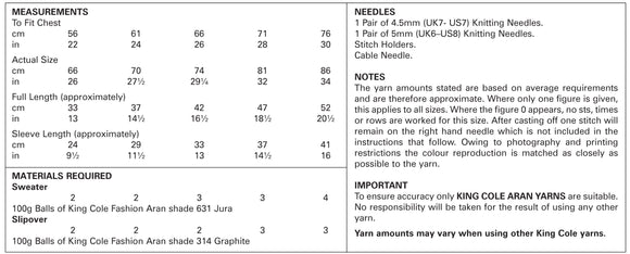 King Cole - Knitting Pattern 5346