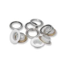 Prym Eyelets with Washers - 14mm White