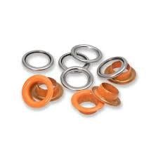 Prym Eyelets with Washers - 14mm Orange