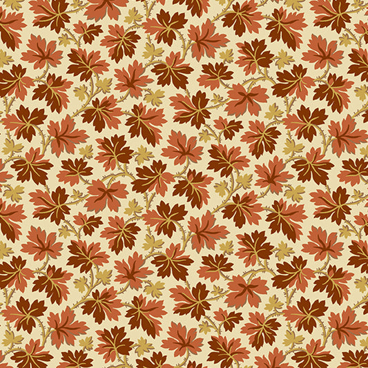 Makower Fabrics - Autumn Woods Maple Orange