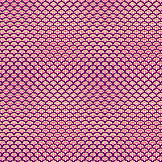 Makower Fabrics - Jaipur - Scallop Lilac