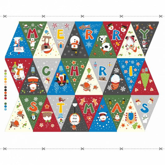 Christmas Bunting Panel