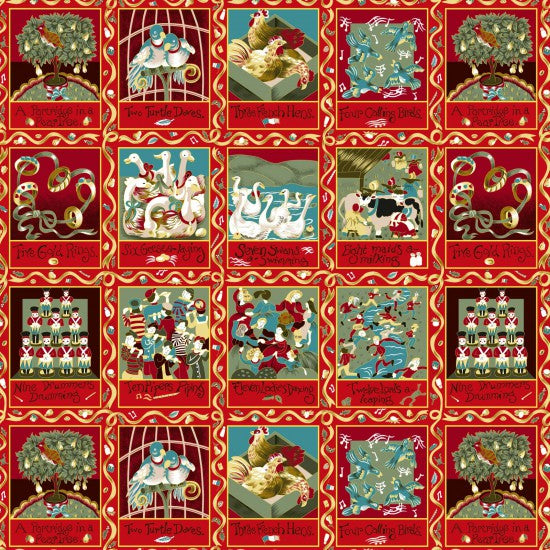 Nutex Craft Cotton - 12 Days of Christmas