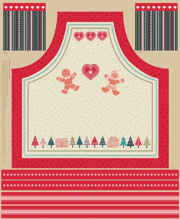 Lewis & Irene - Gingerbread Apron Panel