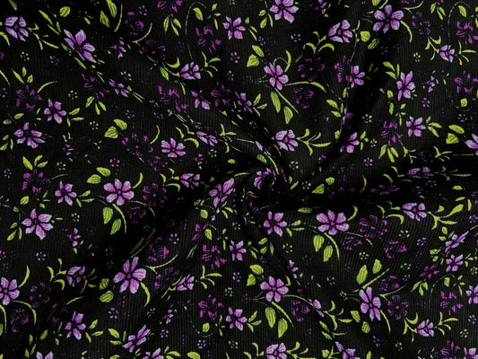 Cotton Needlecord - Floral