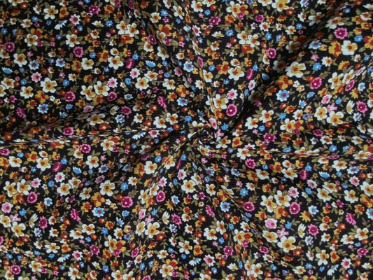 Cotton Needlecord - Floral