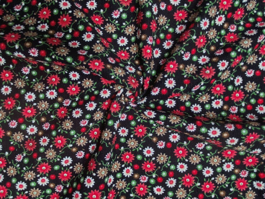 Cotton Needlecord - Floral