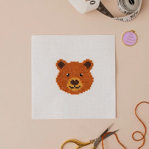 Bear Mini Counted Cross Stitch Kit