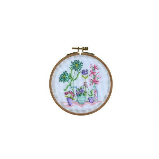 HOOP CROSS STITCH WINDOW LEDGE