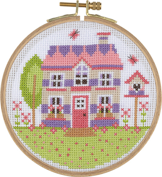 HOOP CROSS STITCH WELCOME HOME