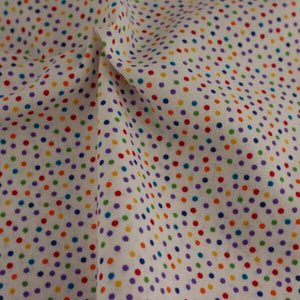 Reynard Craft Cotton - Confetti Dots - White/Multi