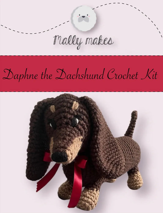 Daphne The Dachshund Crochet Pattern Booklet by Mally Makes