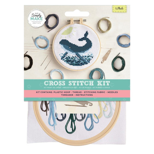 Docrafts Simply Make Whale Cross Stitch Kit