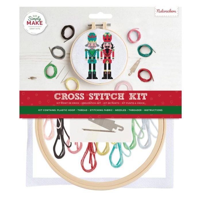 Docrafts Simply Make Christmas Nutcrackers Cross Stitch Kit