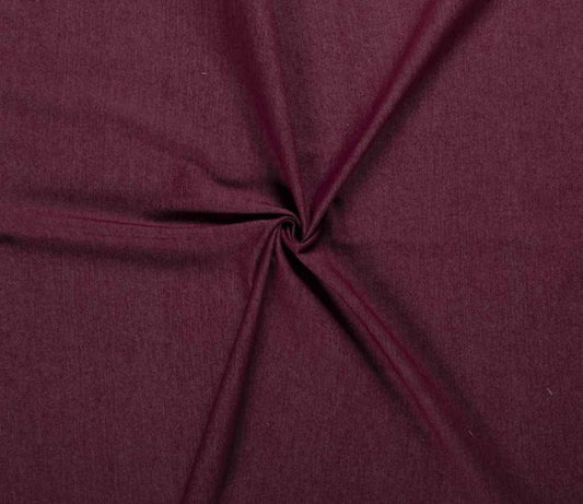 7.5oz Premium Twill Denim Fabric - Bordeaux