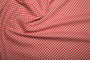 PolyCotton Gingham 1/8" - Red