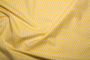 PolyCotton Gingham 1/8" - Yellow