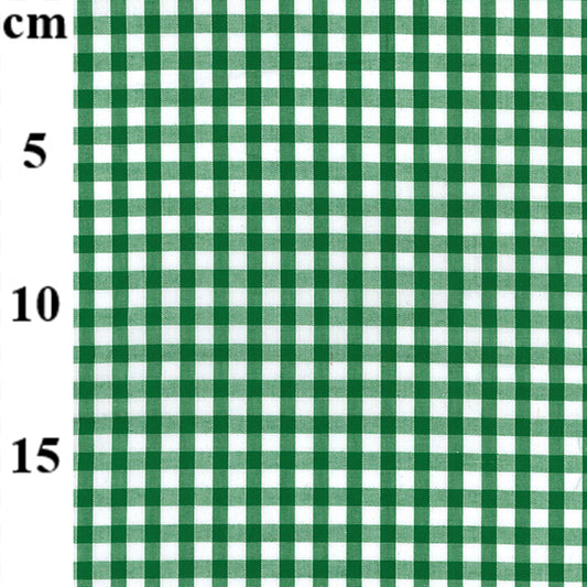 PolyCotton Gingham 1/4" - Green