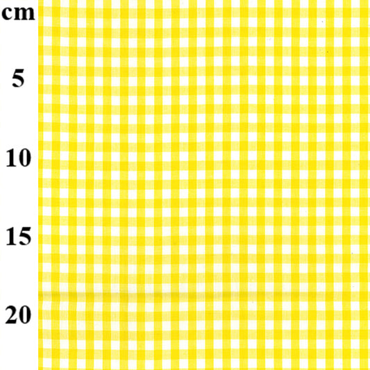 PolyCotton Gingham 1/4" - Yellow