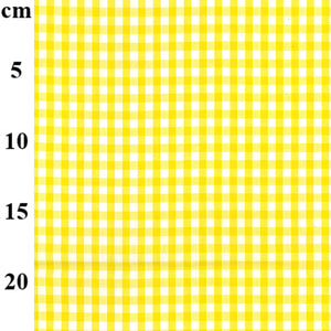 PolyCotton Gingham 1/4" - Yellow