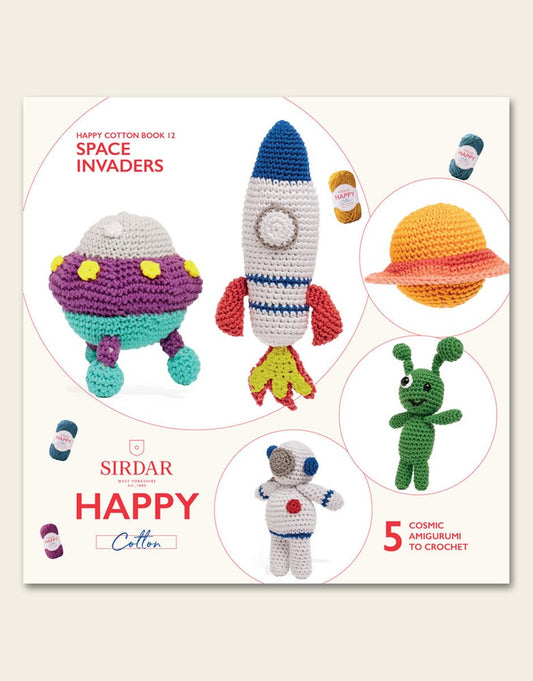 Sirdar Happy Cotton Book - Space Invaders