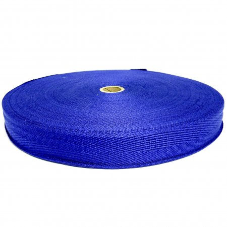 Cotton Herringbone Tape 25mm - Royal Blue