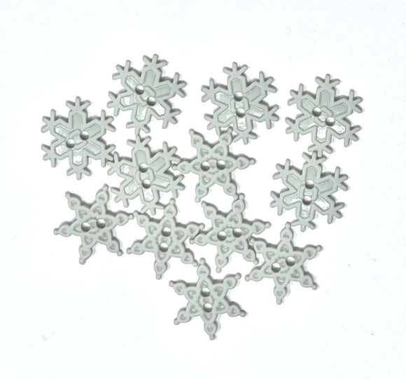 Sew-Through Snowflakes Novelty Christmas Buttons by Dress It Up