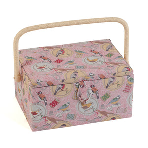 Sewing Box (M): Birds on Bobbin