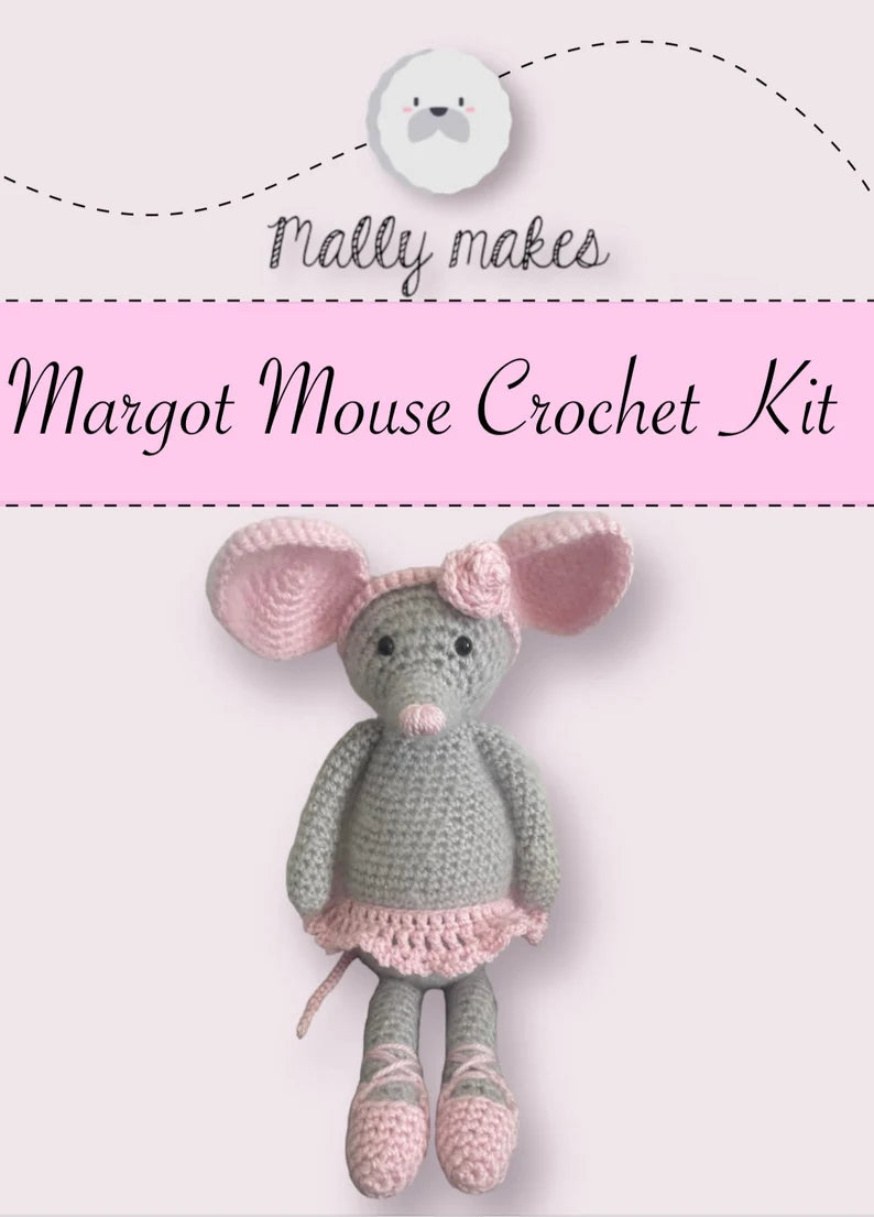 Margot Mouse Crochet Pattern Booklet by Mally Makes