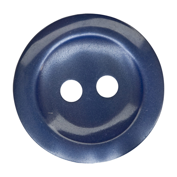 Two hole, shiny pearlised buttons - 15mm Royal