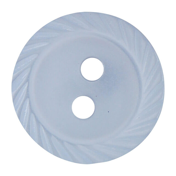 Milled Edge Button 11.5mm - Blue