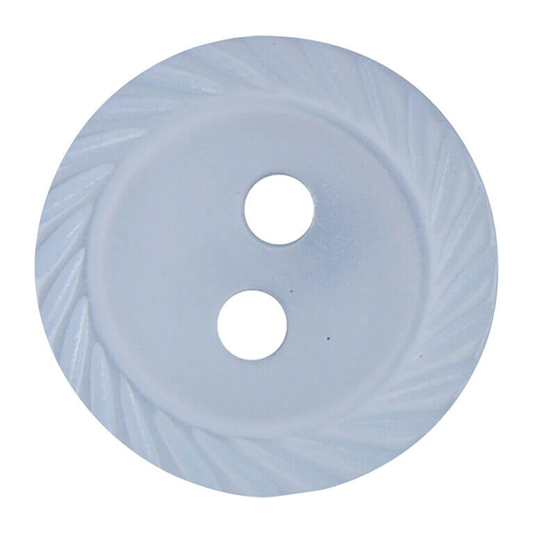 Milled Edge Button 14mm - Blue