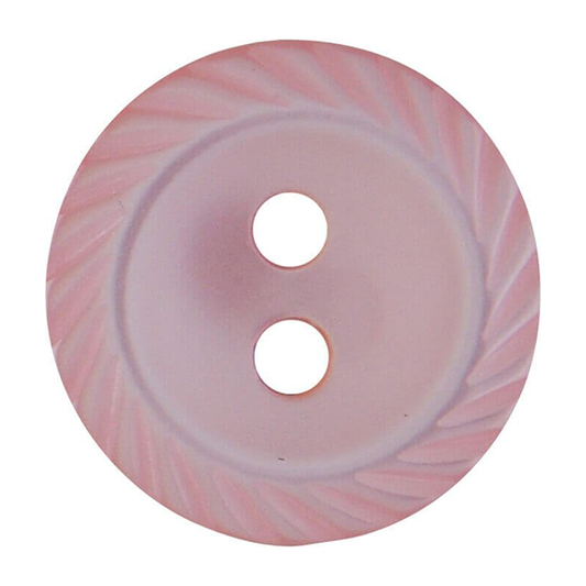 Milled Edge Button 14mm - Pink