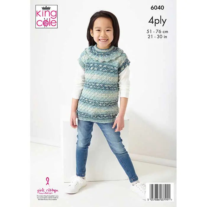 King Cole Knitting Pattern - 6040