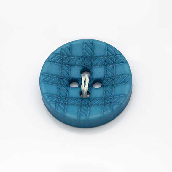 Cross Hatch Eco Buttons 11mm - Denim