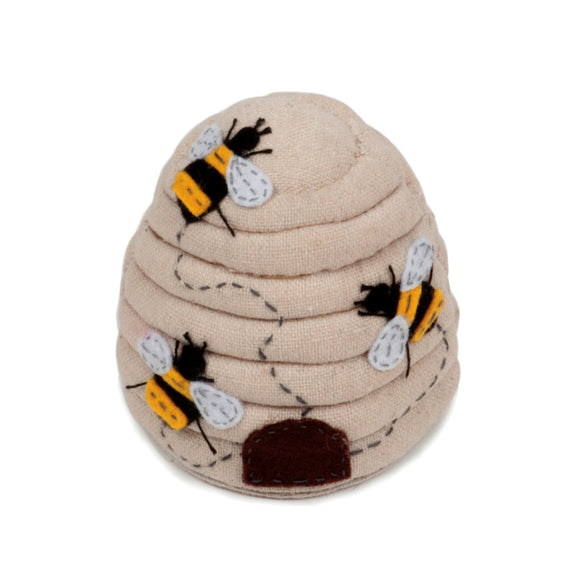 Pincushion: Appliqué: Beehive: Bee