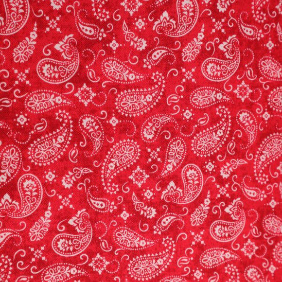 Reynard Craft Cotton - Paisley - Red