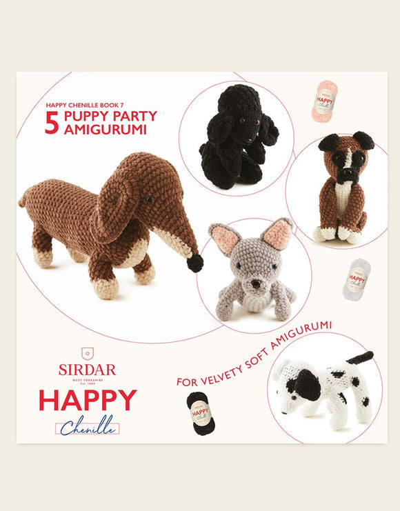 Sirdar Happy Chenille Book - Puppy Party