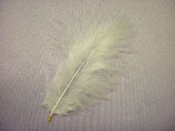 WHITE Small Marabou Feathers (Copy)