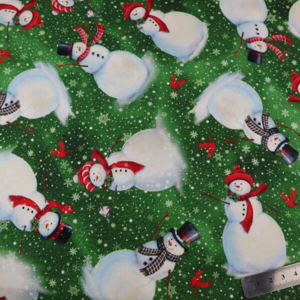 Reynard Craft Cotton - Winter Greetings Snowmen