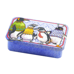 Penguins in Pullovers – Pocket Tin by Emma Ball Ltd