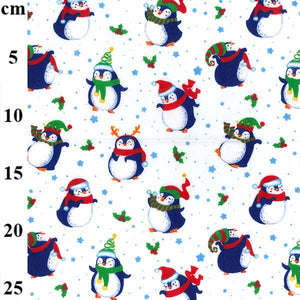 Christmas PolyCotton - Penguins