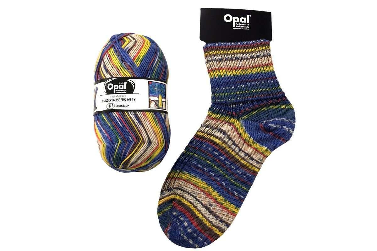 Opal Hundertwasser - 4ply Sock Yarn - Tree of Rain