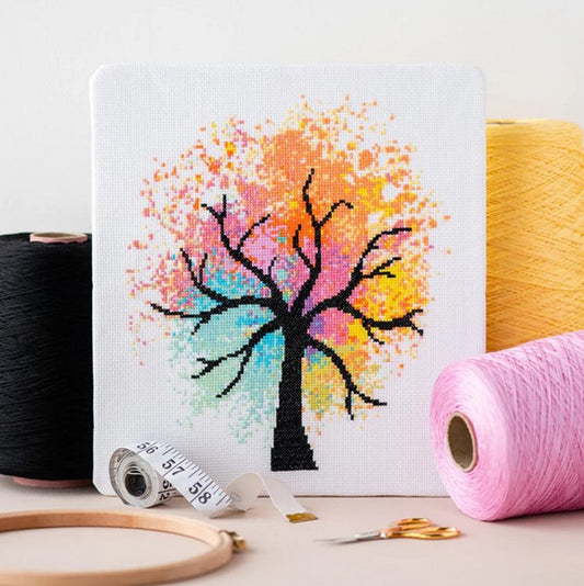 Watercolour Tree Counted Cross Stitch Kit